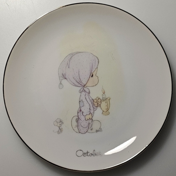 Precious Moments Months of the Year Plates - October - Picture 5 of 11